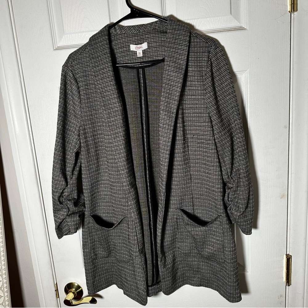 Candie's Black and Gray Women's Blazer - Picture 8 of 14